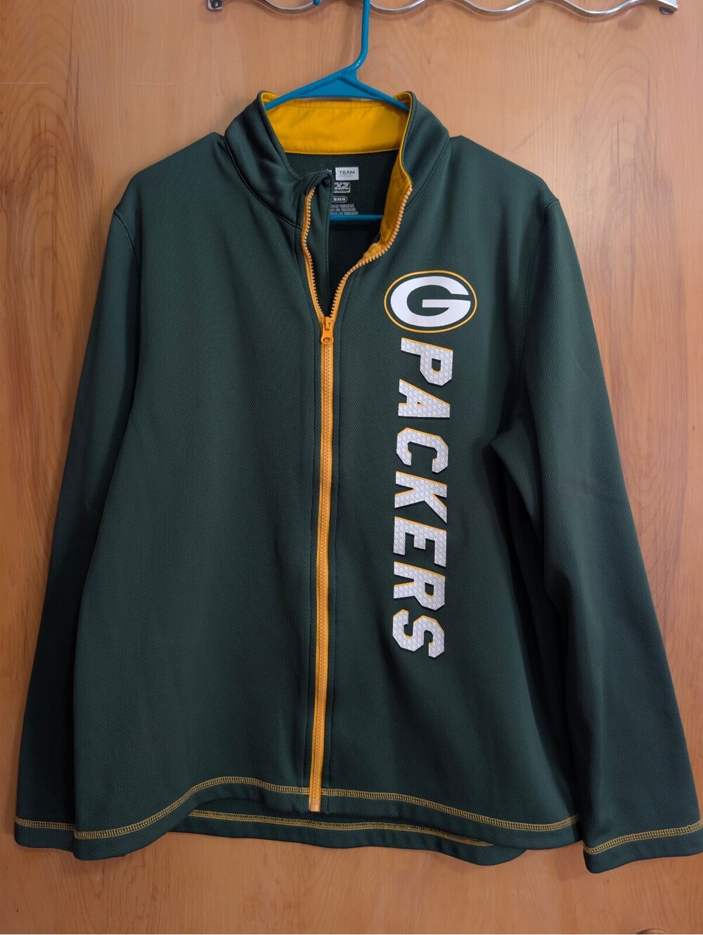 Green Bay Packers NFL Team Apparel Green Zip-Up Jacket Medium